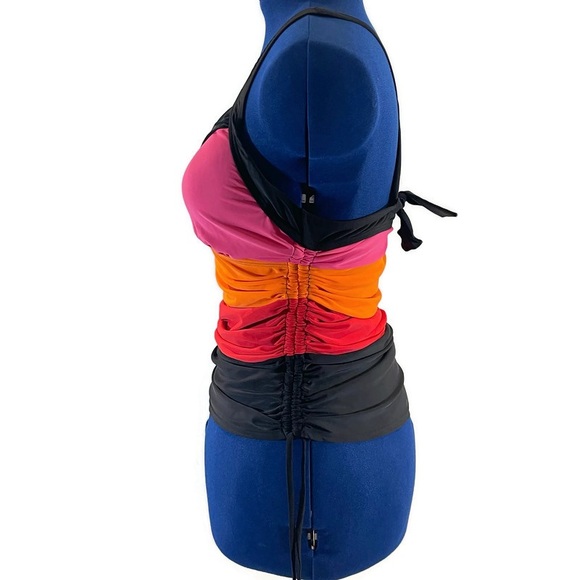 NWOT Lane Bryant Multicolored Swimsuit Top - Picture 2 of 9